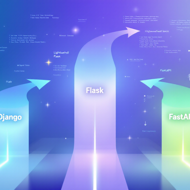 Image of: A Technical Comparison of Python Web Frameworks - Django vs. Flask vs. FastAPI