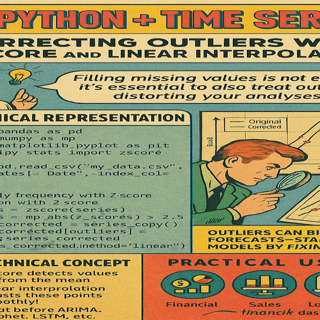 Image of: PYTHON + TIME SERIES – Correcting Outliers with Z-Score and Linear Interpolation